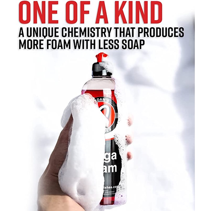 พร้อมส่ง-ขวดจริง-แชมพูล้างรถ-adam-s-mega-foam-16oz-ph-best-car-wash-soap-for-foam-cannon-pressure-washer-or-foam-gun