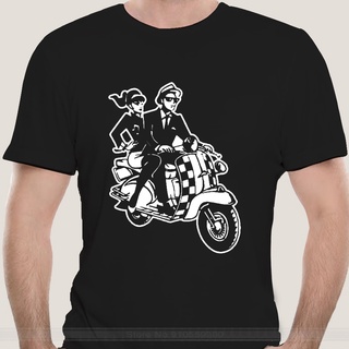 [S-5XL] เสื้อยืดลําลอง ผ้าฝ้าย แขนสั้น พิมพ์ลาย Ska Biker Mod Motorcycle Moped Lambretta แฟชั่นสําหรับผู้ชาย และผู้หญิง