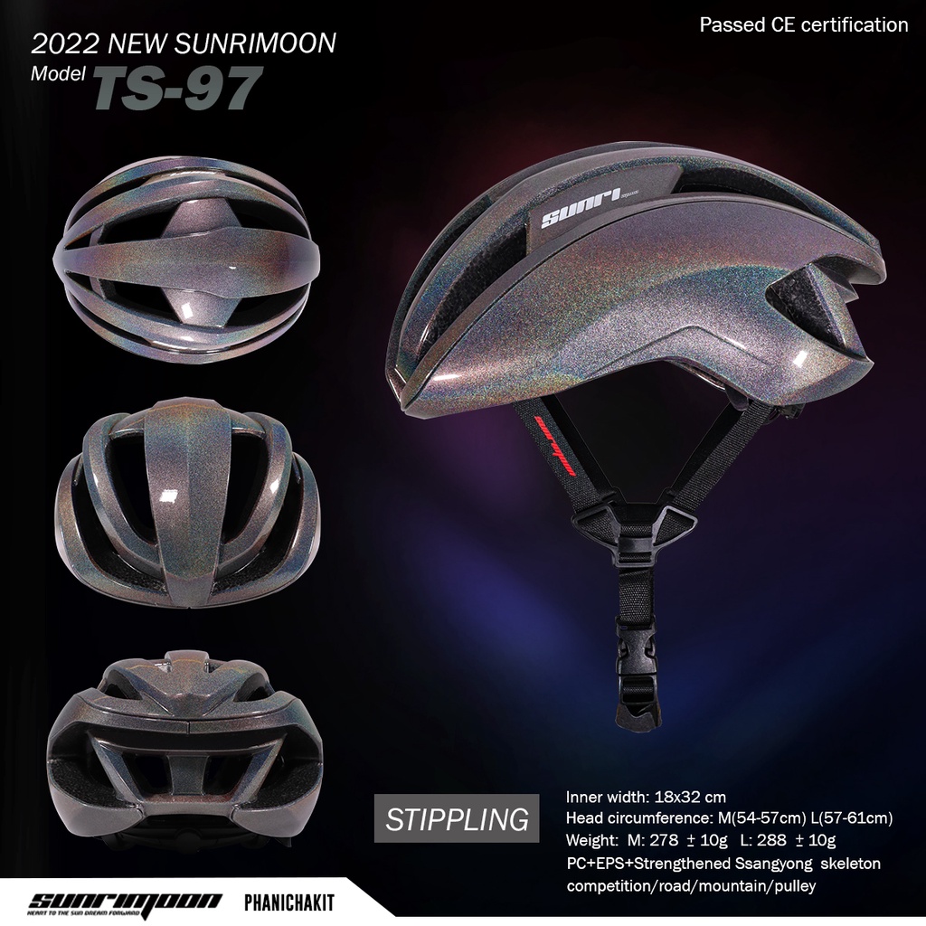 หมวกกันน็อคจักรยาน-sunrimoon-สเป็ค-ts-97-วัสดุนำเข้าจากอเมริกา-polysource