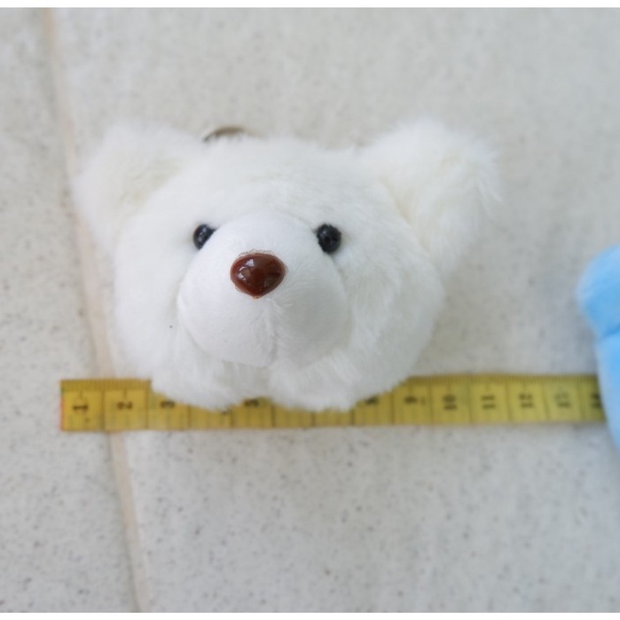 ภาพสินค้าราคาส่ง  พวงกุญแจหัวน้องหมี ใบโต ขนนุ่ม ฟู น่ารัก ขนาด 7 ซม. จากร้าน tuktaninoshop บน Shopee ภาพที่ 7