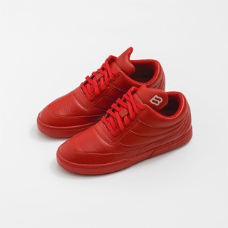 BIKK - รองเท้าผ้าใบ รุ่น "The Fool" Red Leather Sneakers Size 39-44