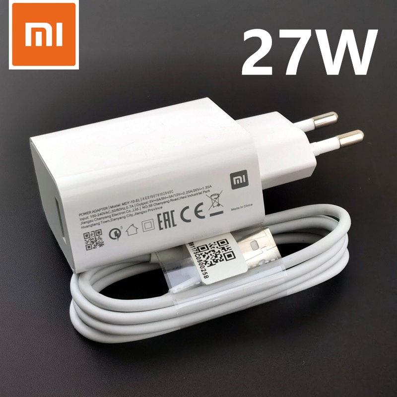 27w EU Xiaomi Fast Charger Turbo Charge Usb Travel Adapter สําหรับ mi ...