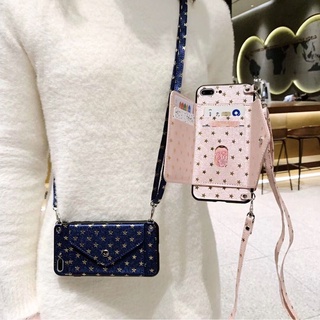 OPPO A17 A58 A1Pro A97 A96 A95 A15 Card Case Coin Purse cases Mobile Phone Shell With Cross-Body Strap lanyard Shell Cover Casing Rope Sling Leather case