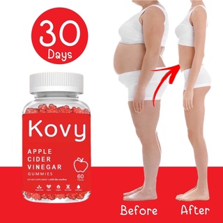 ภาพขนาดย่อของสินค้าApple Cider Vinegar Gummies (KOVY) เยลลี่แอปเปิ้ลไซเดอร์ โพไบโอติก ช่วยย่อย ดีท๊อก คีโต วีเก้น ทานได้ นำเข้าจาก