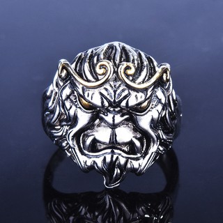 ภาพหน้าปกสินค้าต่อสู้กับพระพุทธเจ้าแน่นแหวนคำสาปแหวนย้อนยุค 925 เงินไทยสีดำหัวลิงสดปากแหวนรุ่นหนึ่ง ที่เกี่ยวข้อง