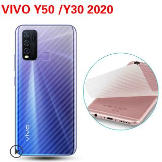 (Buy1 take 1) vivo Y50 2020 Y30 2020 Carbon fiber Soft Back Film Protector