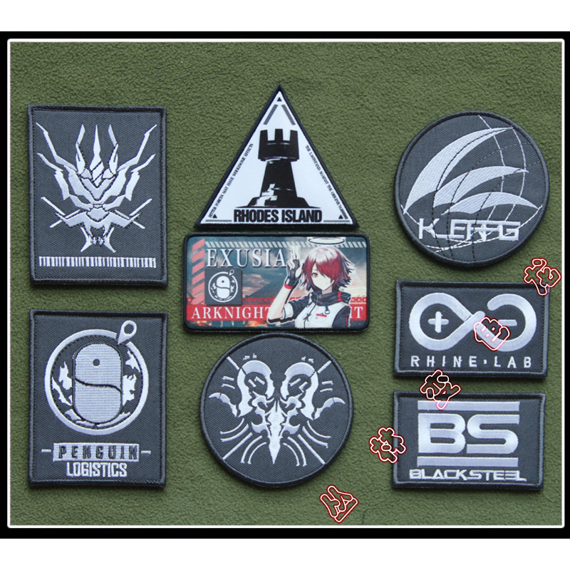 Arknights 3D เย็บปักถักร้อย Patch /Badges/Embblem ตกแต่งสําหรับแจ็คเก็ต ...