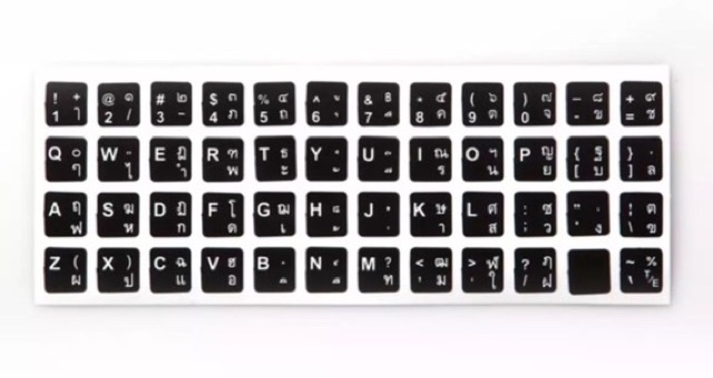ภาพหน้าปกสินค้าSticker Keyboard 10&L ไทย/อังกฤษ สติ๊กเกอร์สำหรับแป้นพิมพ์ จากร้าน maxjane2015 บน Shopee
