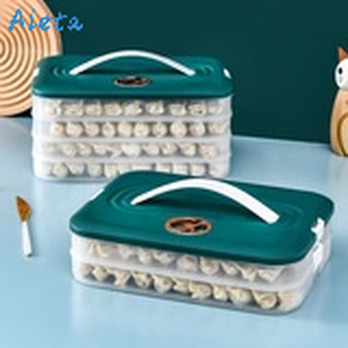 DANLE กล่องเก็บเกี๊ยว ที่เก็บเกี๊ยว ถาดใส่เกี๊ยว Dumpling box กล่องเก็บอาหารในตูเย็น  กล่องเก็บรักษาไข่ กล่องเกี๊ยวซ่า กล่องเกี๊ยวซ่าแช่แข็ง กล่องเกี๊ยวแช่แข็ง กล่องเก็บเกี๊ยว รักษาความสดของอาหาร เครื่องอบอาหาร