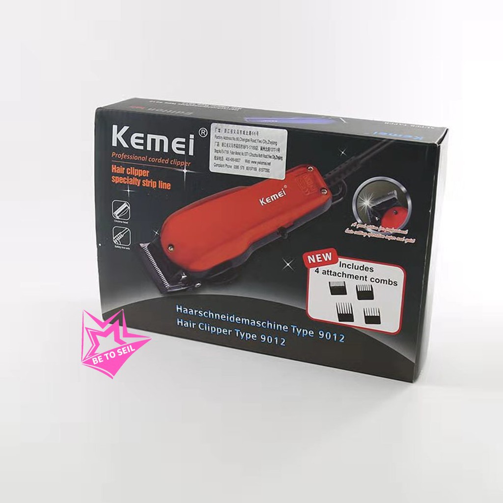 kemei-รุ่น-km-9012-ปัตตาเลี่ยนตัดผม-มอเตอร์แรง-มาพร้อมหวีรอง-4-ขนาด-ปัตตาเลี่ยน-แบตตาเลี่ยน-บัตตาเลี่ยน-บัตเลี่ยนตัดผม