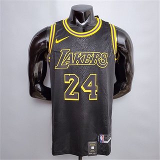 ไบรอัน #เสื้อกีฬาบาสเก็ตบอล ลายทีม Lakers Nba 24 Lakers สีดํา