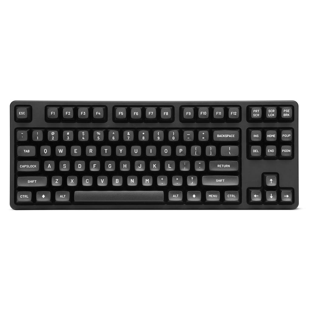 DROP MT3 WHITE-ON-BLACK KEYCAPS SET คีย์แคปอักษรขาวพื้นดำชุดใหญ๋