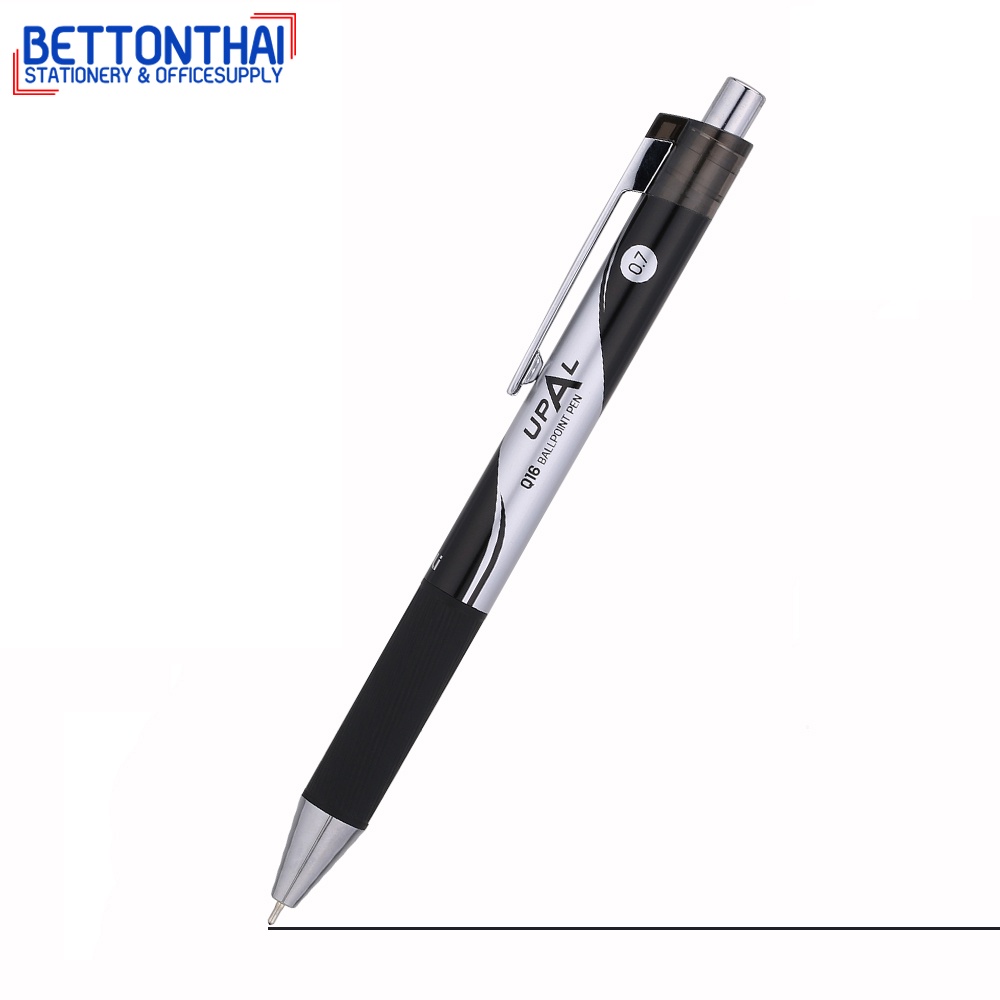 deli-q16-ballpoint-pen-ปากกากดลูกลื่น-ขนาดเส้น-0-7mm-ปลอกนิ่มจับสบายมือ-แพ็ค-12-แท่ง-ปากกากด-ปากกา-เครื่อ