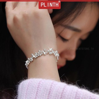 PLINTH สร้อยข้อมือเงิน 925 องุ่นแฟชั่นอารมณ์ลูกปัดรอบ714