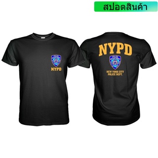 ราคาต่ำสุด!!เสื้อยืด พิมพ์ลายตํารวจ York Police Departt Nypd สําหรับผู้ชายS-3XL