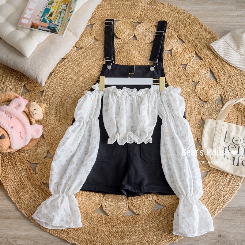 ภาพหน้าปกสินค้าJele Bear Short Overalls เอี๊ยมกางเกงขาสั้น ผ้าเวสปอยท์ จากร้าน bearhouseshop บน Shopee