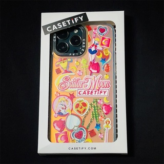 Casetify X เคสโทรศัพท์มือถือ PC TPU แบบแข็ง ลายฉลากเซเลอร์มูน สําหรับ IPhone 13 Pro MAX 12 Pro MAX 11 Pro MAX XS MAX XR X