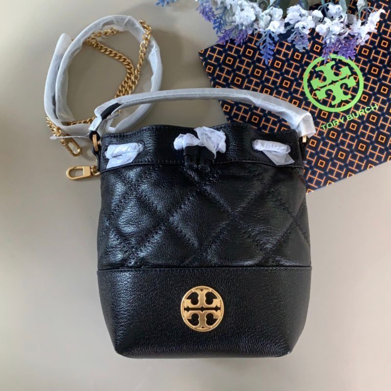 🎀 (สด-ผ่อน) กระเป๋า crossbody Tory burch สีดำ TORY 87293 Tory