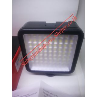 ไฟส่องหน้านวลสำหรับไม้กันสั่นAndoerW81Mini Interlock Camera LED Light Panel 6.5W Dimmable 6000K Camcorder Video Lamp