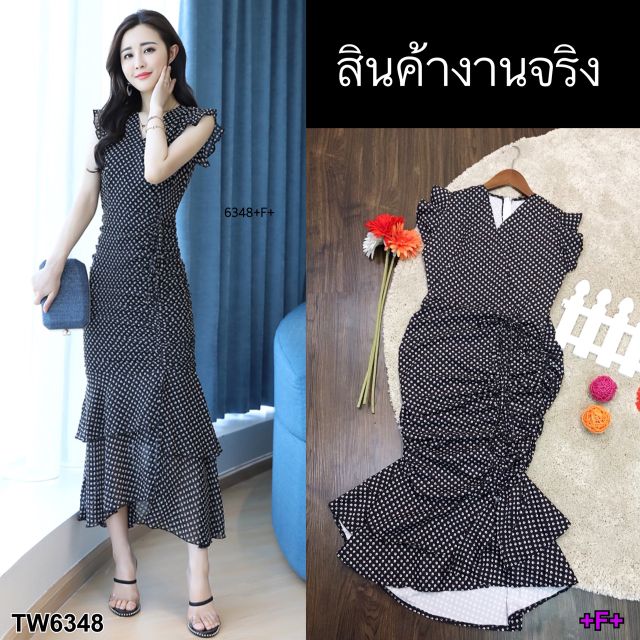 maxi-dress-ชุดแม็กซี่เดรสยาวทรง-litle-mermaid-ผ้าไหมอิตาลี่