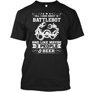 [S-5XL] เสื้อยืด พิมพ์ลาย BattleBot All I Care About สไตล์คลาสสิก สําหรับผู้ชาย