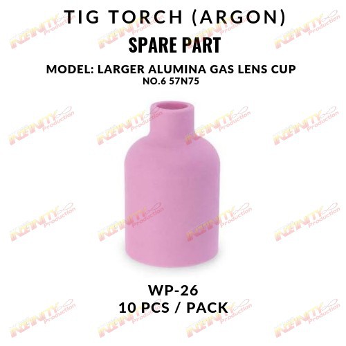 LARGER ALUMINA GAS LENS CUP 57N75-74 , 53N88-87 อะไหล่ปืนเชื่อมอาร์กอน ...