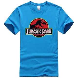 jurassic park เสื้อยืดลําลองสําหรับผู้ชายแขนสั้นคอกลมพิมพ์ลาย juric world cool t 513