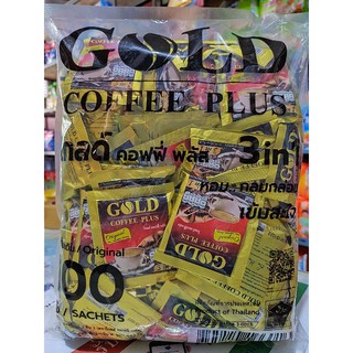 ☕🔥Gold Coffee Plus🔥 กาแฟ Gold 3in1 หอม..กลมกล่อม เข้มสะใจ แพค 100 ซอง×20g