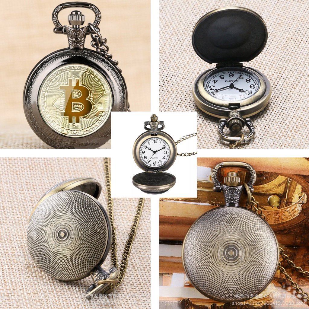 bitcoin-สร้อยคอควอตซ์-จี้พ็อกเก็ต-btc-นาฬิกาแกะสลัก-สร้อยจี้นาฬิกา-pocket-watch-สวย-ดูดี-ใช้ดูเวลาในการเทรดแบบคลาสสิค