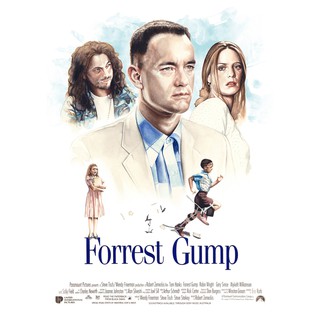 โปสเตอร์ หนัง Forrest Gump ฟอร์เรสท์ กัมพ์ อัจฉริยะปัญญานิ่ม 1994 Poster รูปภาพ ภาพติดผนัง โปสเตอร์ภาพพิมพ์ Movie Poster