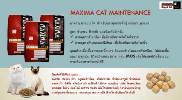 ส่งฟรี-แม็กซีม่า-maxima-แมนแทนแนนซ์-อาหารเม็ดแมว