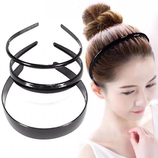 Fashion Men Women Unisex Black Hair Hoop/ Girls Elegant Non-slip Elastic Headbands/ Ladies Face Washing Makeup Headwear