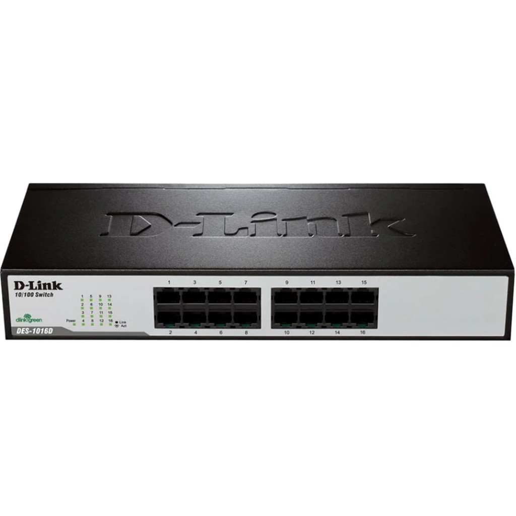 d-link-des-1016d-16-port-fast-ethernet-desktop-rackmount-switchของแท้ประกันศูนย์ไทย-limited-lifetime-warranty