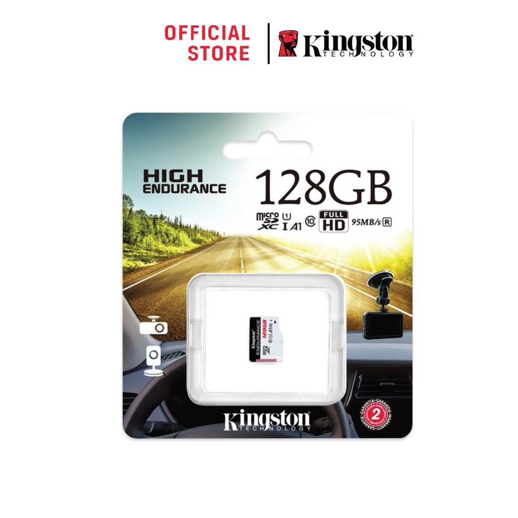 ภาพหน้าปกสินค้าKingston 128GB กล้องติดรถและวงจรปิด High Endurance microSD Card (SDCE/128GB)