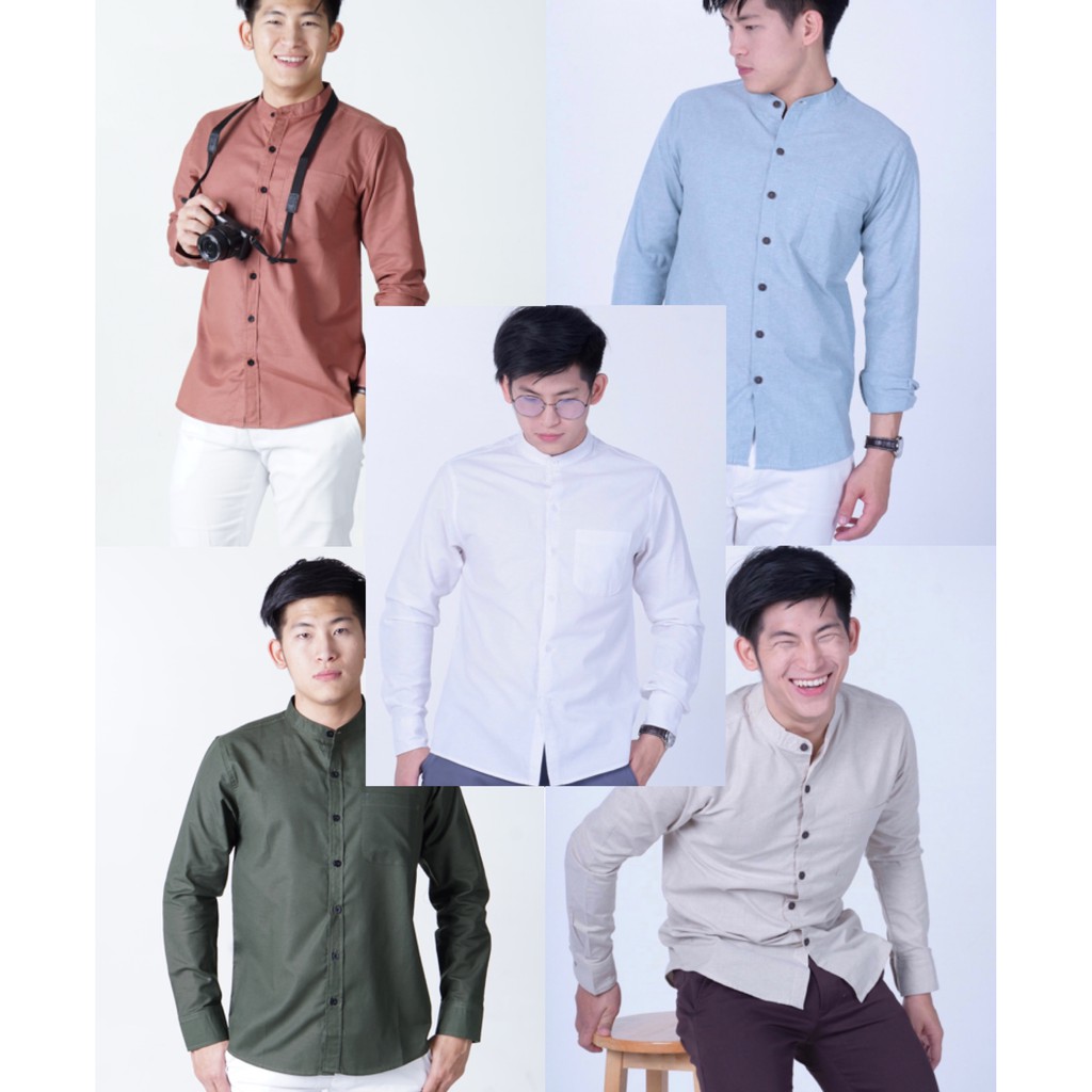 ภาพหน้าปกสินค้าโค้ด YFJC7X ลดทันที 80  เสื้อเชิ้ต Smart Shirt คอจีน แขนยาว smartshirt