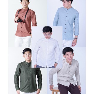 ภาพขนาดย่อของสินค้าโค้ด YFJC7X ลดทันที 80  เสื้อเชิ้ต Smart Shirt คอจีน แขนยาว smartshirt