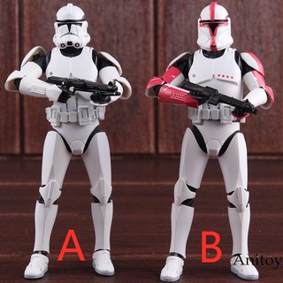 สินค้า ฟิกเกอร์ SHF Star Wars Clone Trooper Phase II / Phase I Captain Action Figure PVC