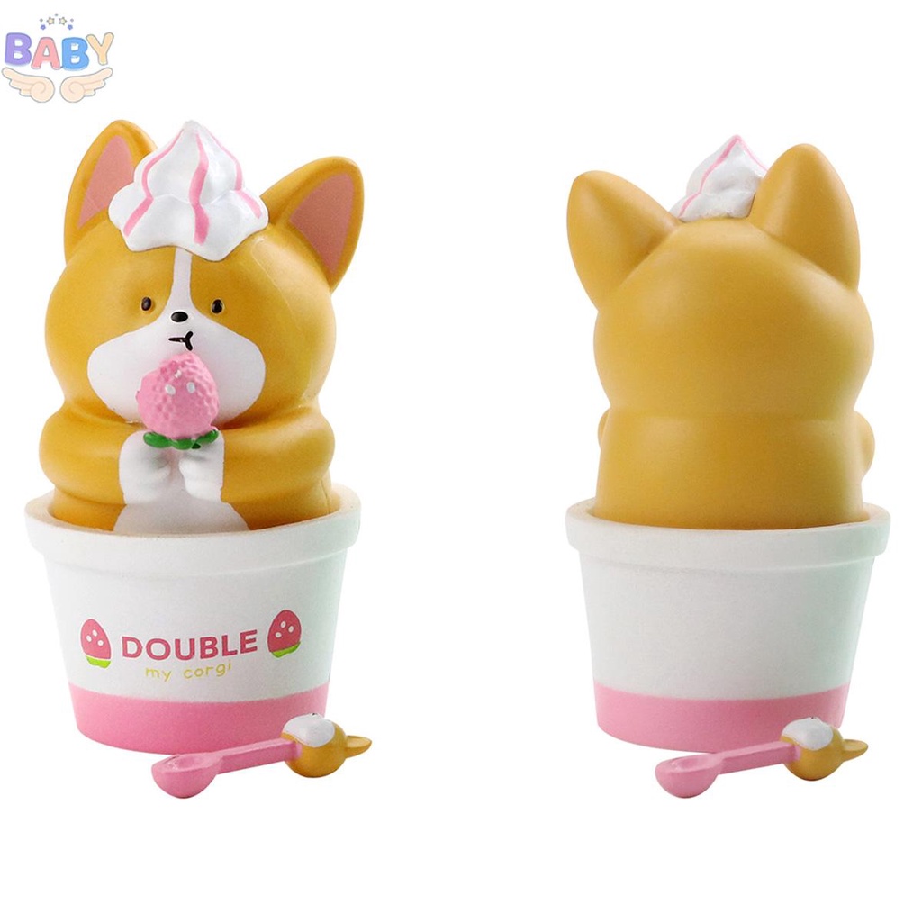 ฟิกเกอร์-pvc-รูปการ์ตูนสุนัขคอร์กี้-ขนมปัง-ไอศกรีม-คอร์กี้-q-version-shopcyc9266-6-ชิ้น