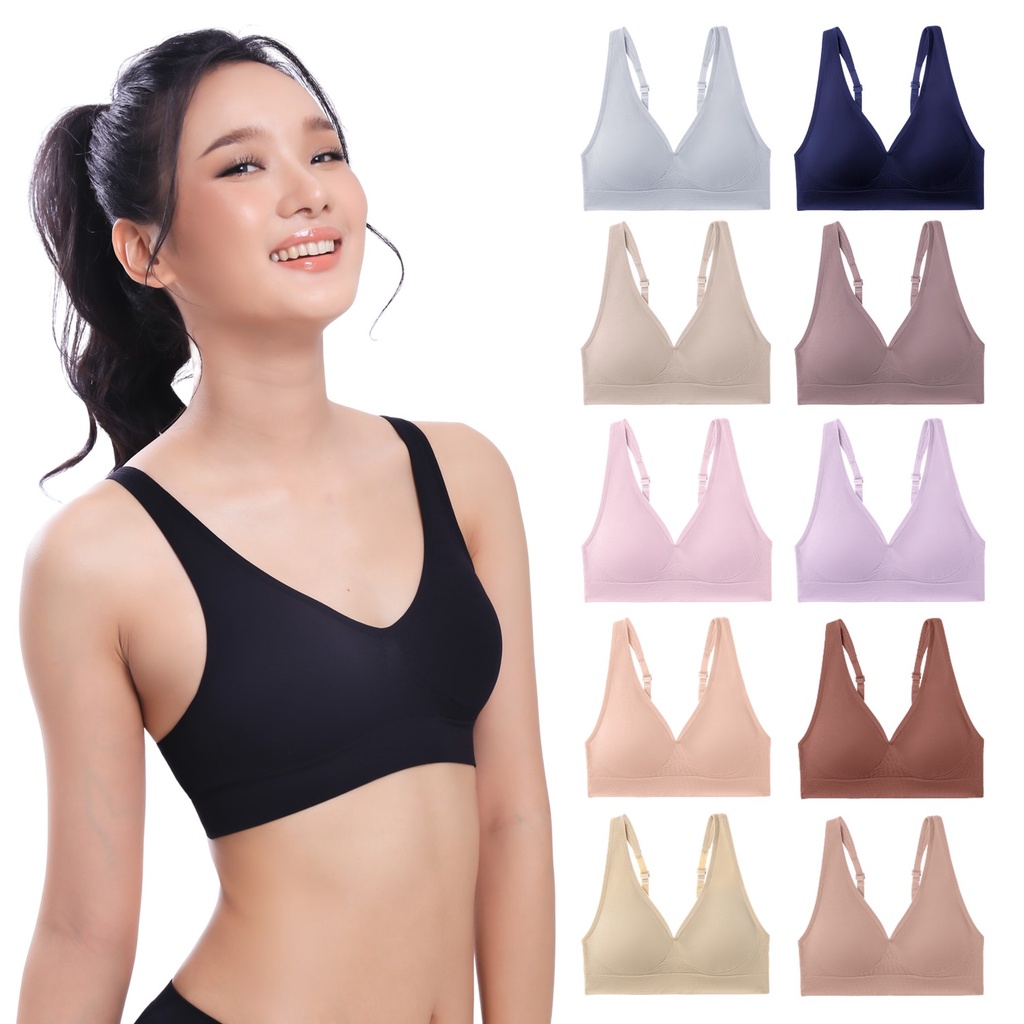 ภาพหน้าปกสินค้าF Cherilon Slim Wireless Bra เสื้อชั้นใน เชอรีล่อน บราไร้โครง ไม่กดทับ ผ้านุ่ม เก็บทรงสวย ใส่สบาย ONIC-TSBRA7 จากร้าน cherilon.officialshop บน Shopee