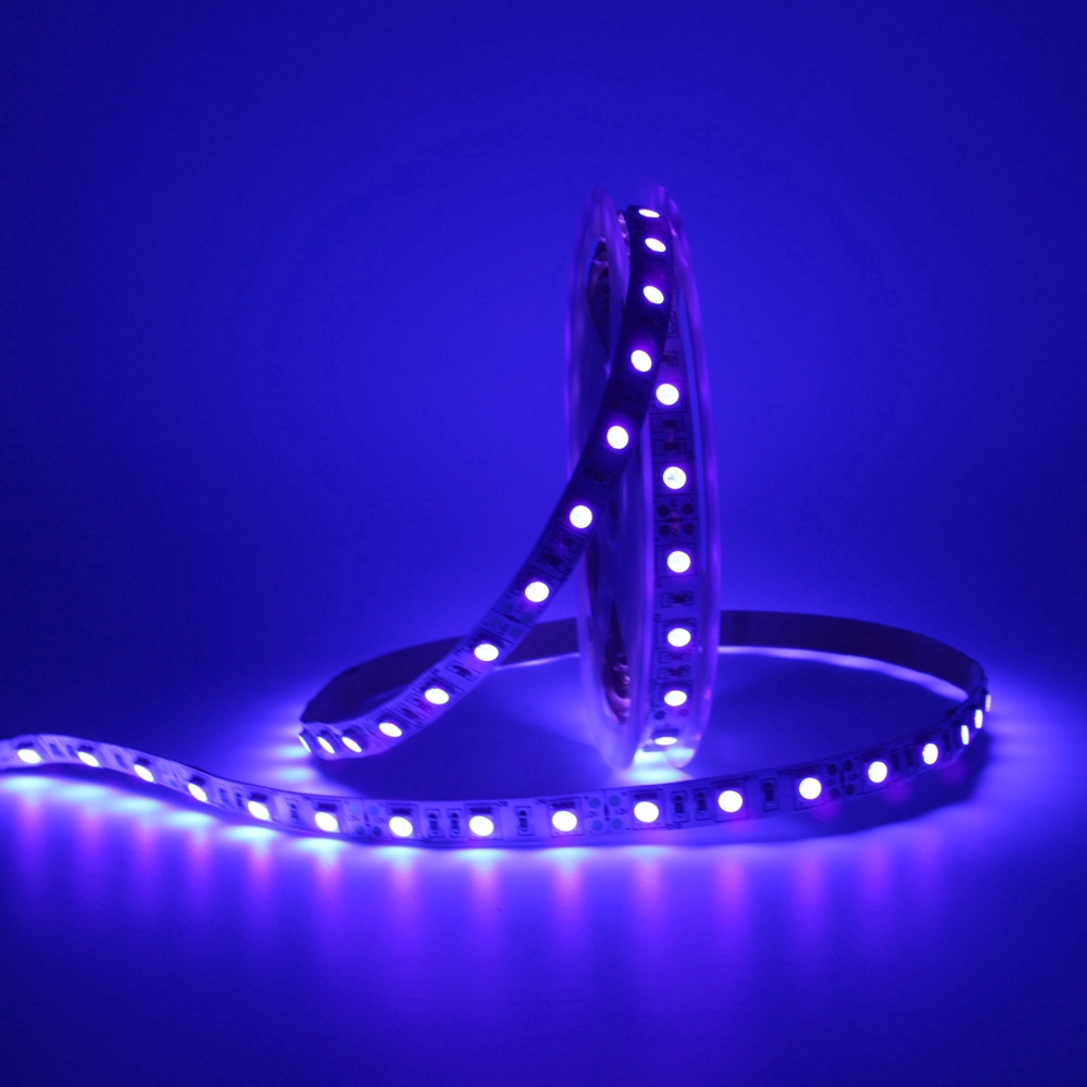 uv led strip light 395-405 nm โคมไฟอัลตราไวโอเลตสําหรับตกแต่งเล็บ 5050 ...