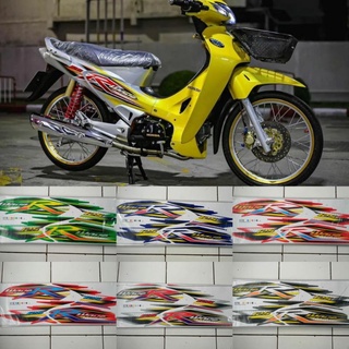 สติกเกอร์ ลายคลื่น karisma 125 D karismax lis สําหรับติดตกแต่งรถจักรยานยนต์