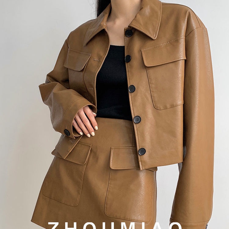 new-แฟชั่นเสื้อแจ็คเก็ตหนังหล่อชุดหญิงใหม่-2022-เทพธิดาย้อนยุคพัดลมกระโปรงชุด-2-ชิ้น