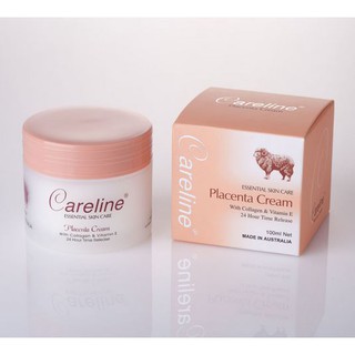 ❤️ไม่แท้คืนเงิน❤️ ครีมรกแกะ Careline Placenta Cream with Collagen &amp; Vitamin E (ฝาสีชมพู)