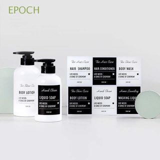 EPOCH Nordic Style Refillable Bottles Marker Stickers Moisture-proof Classification Tags Label Identification Sticker Skin Care Products Dust-proof WaterProof Shower Gel Simplicity Shampoo Soap Cosmetic Label