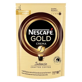 Nescafe Gold Crema Intense เนสกาแฟโกลด์ เครมมา อินเทนส์ แบบถุง 100 กรัม