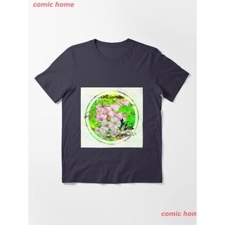 2022 Rebirth Floral Essential T-Shirt เสื้อยืด ดพิมพ์ลาย ดผ้าเด้ง คอกลม cotton ความนิยม discount Unisex