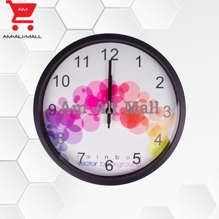 Am Ali Mall  นาฬิกา นาฬิกาแขวนผนัง นาฬิกาทรงกลม นาฬิกาลายดอกไม้