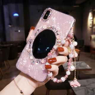 เคสโทรศัพท์มือถือ แบบกระจก ลายดอกไม้ สําหรับ Iphone 14 Plus 13 12 Mini 11 Pro Max X Xs Xr 8 7 6 6S Plus