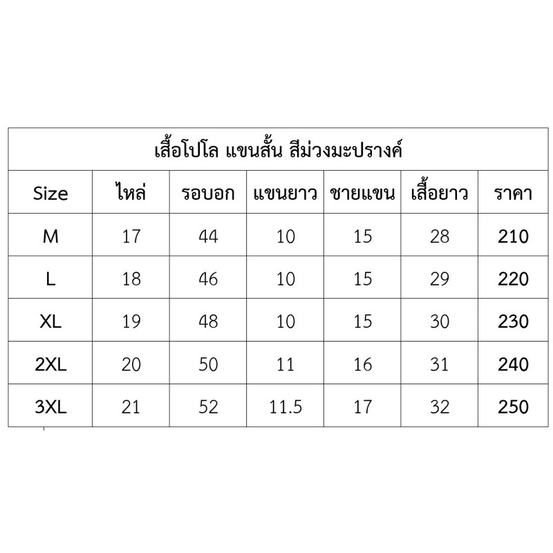 เสื้อโปโลสีม่วงมะปรางค์