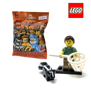 LEGO เลโก้แท้ 100% มินิฟิกเกอร์ Mini Figures 71011  คนจับสกังก์ ของใหม่พร้อมส่ง ยังไม่แกะ